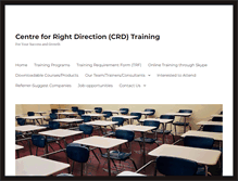 Tablet Screenshot of crdtraining.com